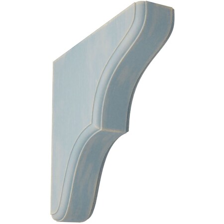 Ekena Millwork 1 3/4"W x 7 1/2"D x 7 1/2"H Stratford Wood Vintage Decor Bracket, Driftwood Blue BKTWD02X08X08STBU